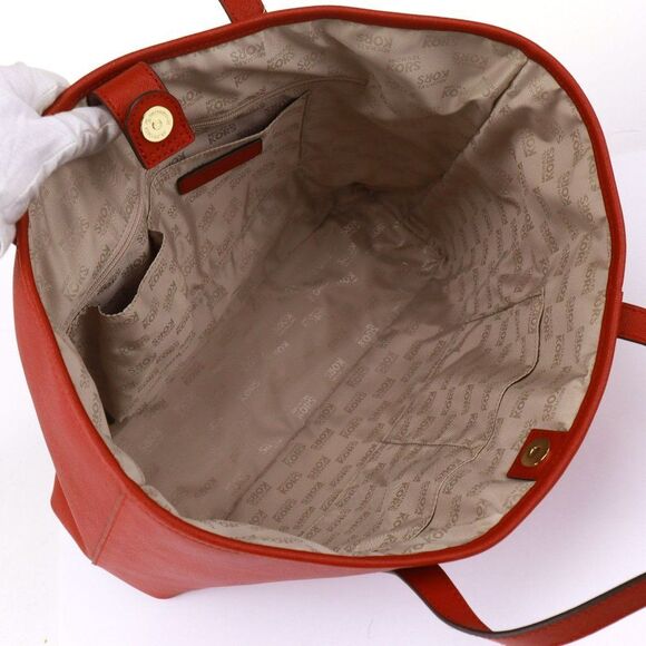 NWT Michael Kors Travel Saffiano Tote in Scarlet - Picture 9 of 11